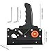 TIASOU Wood Planers for Woodworking, Chamfer Plane Woodworking Edge Corner Flattening Tool with Auxiliary Locator and Handles, Hand Chamfering Planer Suitable for Quick Edge Trimming of Wood(Black)