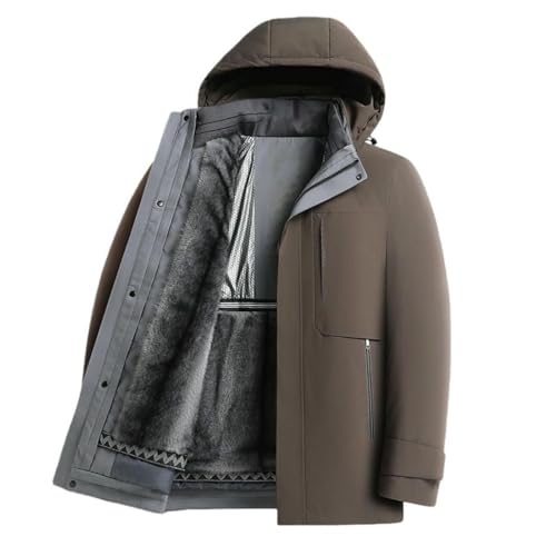 Veste d'hiver homme à capuche pour aller au bureau avec un style médiéval chic
