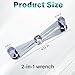 Fuel Line Disconnect Tool, 3/8 Inch and 5/16 Inch Metal Fuel Filter Removal Tool, Multi-Purpose Scissor Fuel Line Wrench Fittings for Fuel, Heater, and A/C Line Service, Universal for Most Vehicles
