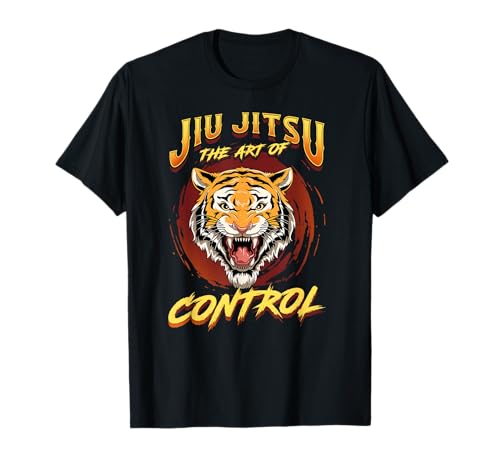 BJJ The Art Of Control - Grappling Jiu Jitsu Angry Tiger T-Shirt