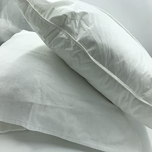 Alpes Blanc Lot de 2 sous taies d'oreillers en Coton/Housse protège Oreiller Antistatique Set de 2/ Protection pour Oreiller (60_x_60_cm) Cover