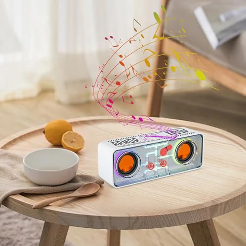 Enceinte sans fil portable audio transparent éclairage basse pour camping - 6