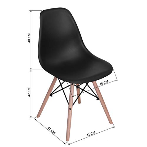 Consejos y reviews para comprar Sillas eames negras más recomendados. 24 Imagen adicional