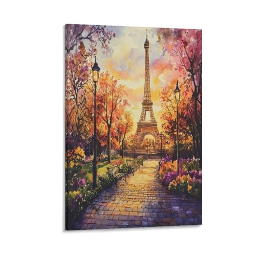 Impression sur toile Tour Eiffel de qualité supérieure pour grand mur