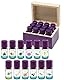 Baldini Ätherische Öle Set 12x5ml - 100% Naturreine Ätherische Öle - Lebensmittelqualität - Vegan - für Speisen, Getränke & Aroma Diffuser - Geschenkset