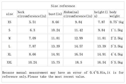 NELIT Sphinx Vestiti per Gatti Vestiti per Gatti