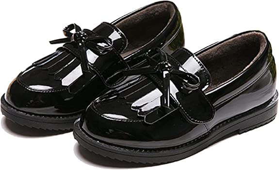 Image of kkdom Girl's Classic Tassel School Uniform Shoes British Style Oxford Shoes