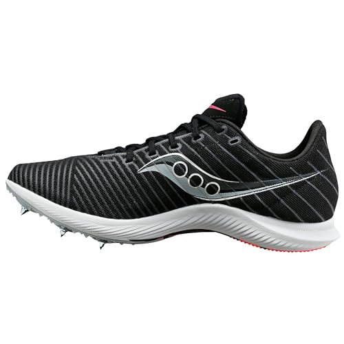 Saucony Women's Velocity Distance, Mid Distance Track Spike, Black/Vizi, 11