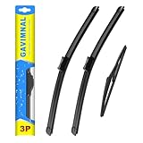 Gavimnal® 26"+21"+16" Silicone Wiper Blades Replacement For Lexus RX350 RX450h 2016-2022,All-Season Front Rear Windshield Wiper Blades(Set of 3)