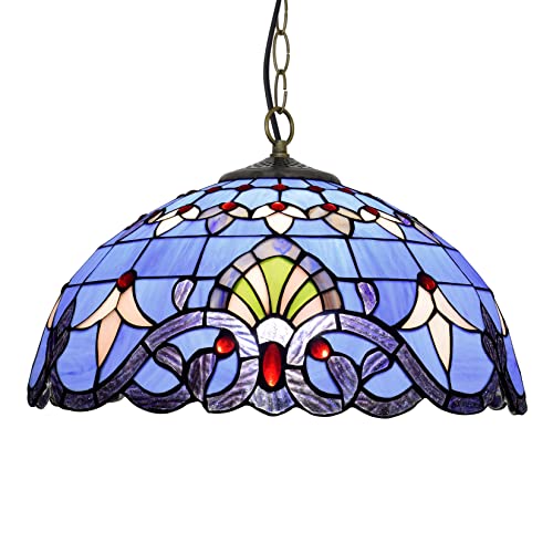 Chandelier Baroque bleu 16" YRYRYW pour îlot de cuisine et bar