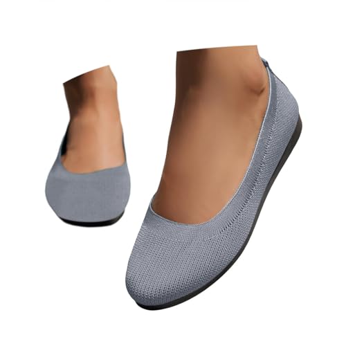 Platform Loafers for Women Wide Feet Ballet Flats Comfortable Round Toe Work Ladies Wedding Slip On Dressy Shoes - Main Image