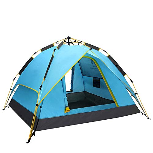 Tenda tente de camping 4 personnes avec 2 portes et 4 fenetres