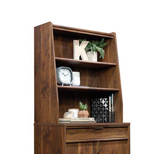 Sauder Clifford Place Library Hutch, Grand Walnut finish - Thumbnail 5