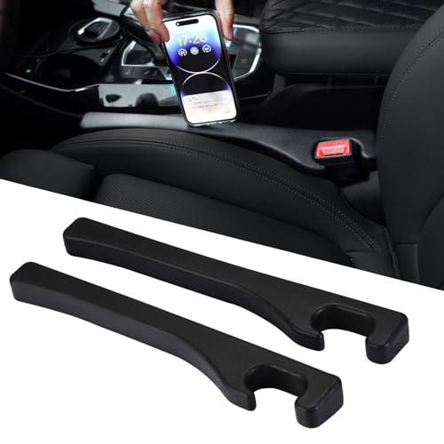 Hanhee Car Seat Gap Filler 2 Pack, Car Seat Gap Filler Blocker Universal Fit Organizer Car SUV Fill Gaps Between Seat and Console Stop Things Dropping