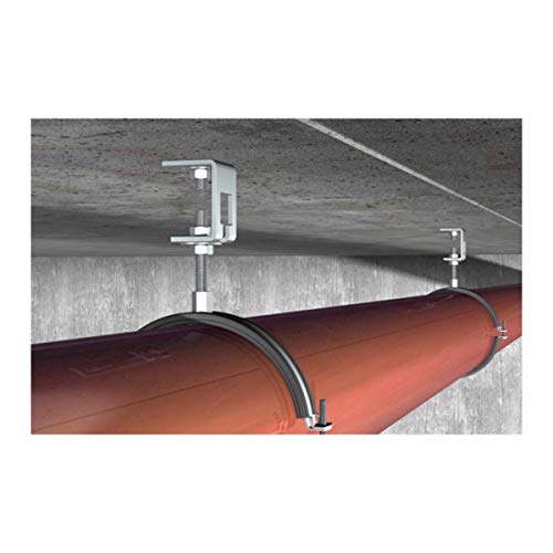 Abrazadera Fischer FRS 87-92 M8-M10 para fijar conductos pesados en techo 3