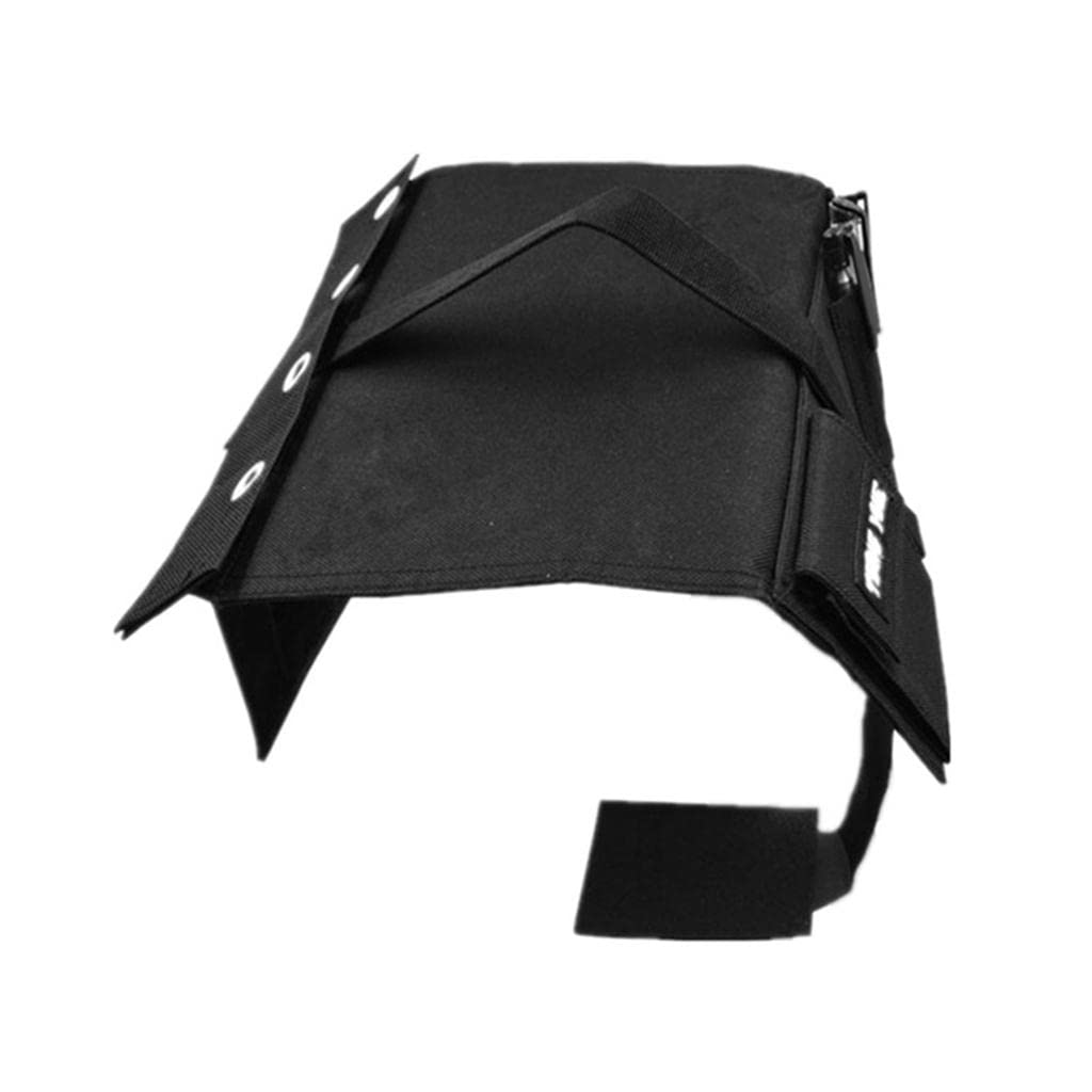 Kneeboard Tasche mit Abnehmbarem Ösenstreifen Stifthalter Klemmbrett Und Flexiblem Riemen für Berufsen Privatreisende Zivile Luftfahrt, Schwarz