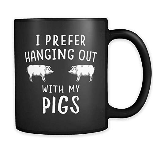 Kantesem Mugs I Prefer Hanging Out With My Pigs Mug Pigs