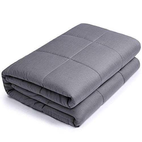 YONI Weighted Blanket für Erwachsene und Teens(45-100kg Personen) Hochwertige Gravity Sensory Decke reduzieren Angst Stress Schlaflosigkeit,ideal für Autismus und ADHS(120 x 180 cm, 9)