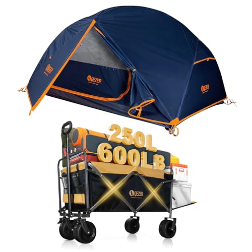 Carpa para 2 Personas con Carrito Plegable para Camping miniatura 1