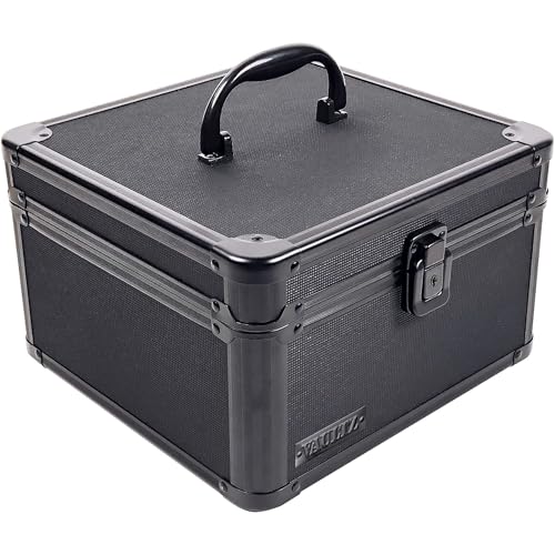 Boîte de rangement avec serrure clé Vaultz VZ01036 coffre compact noir