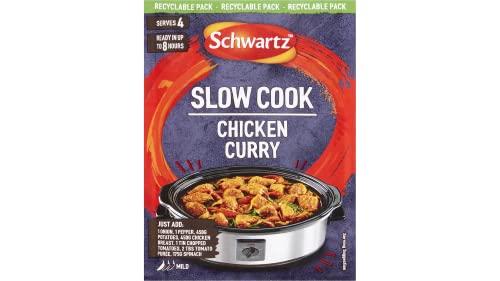 Schwartz Slow Cooker Chicken Curry Recipe Mix 33g - Pack of 6