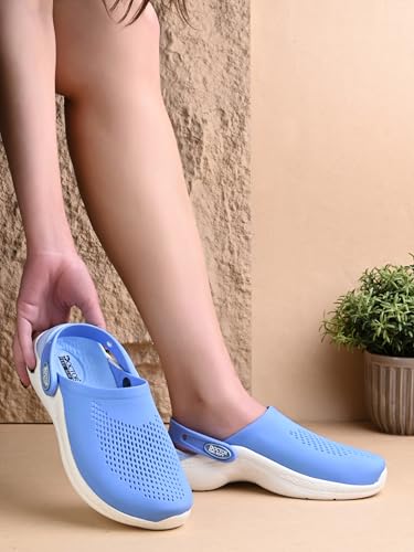 Image of Clogs for Women | Cushioned EVA Slip-On Sandals with Back Strap | Lightweight Anti-Slip Everyday Wear Footwear