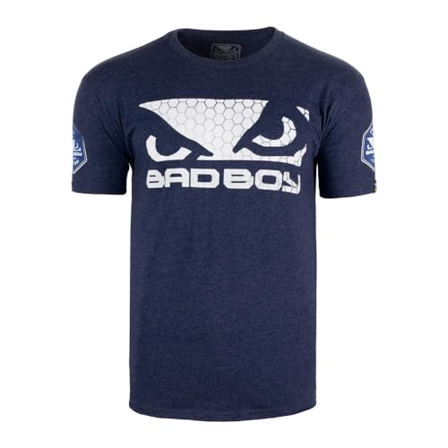 Bad Boy Men's Authentic Prime Walkout Athletic Cut T-Shirt Navy - Large