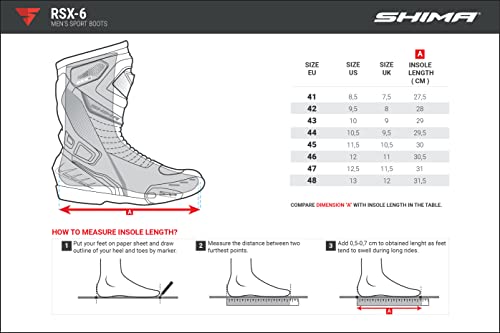 Shima Rsx-6 Men, Herren Vintage Retro Road Sportstiefel Aus Leder Motorradstiefel (41-46), Fluo
