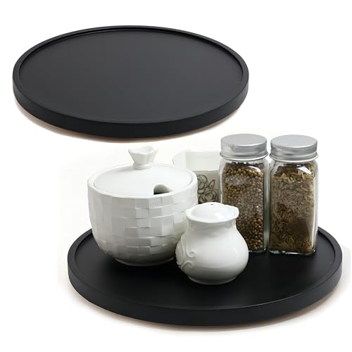 [ 2 Pack ] 12-inch Lazy Susan Organizers, ACIAZAAZ Lazy Susan Turntable for Cabinet, Kitchen Turntable Storage for Table, Countertop, Pantry