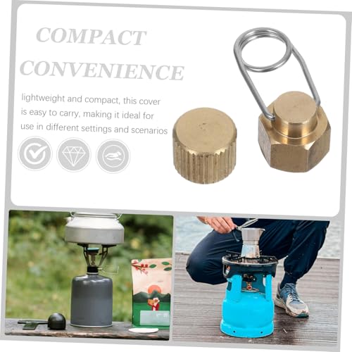 ibasenice 2-Teiliges Propangasflaschen Schutzkappen Set Versiegelt Auslaufsicherer Gasflasche Abdeckung Für Camping Wandern Outdoor