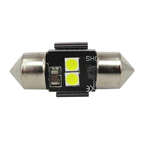 Paquete de 10 Bombillas LED Canbus Blanco 3030 28mm 29mm Festoon miniatura 6