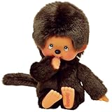BANDAI   Monchhichi   Peluche Monchhichi Original   Peluche Singe Iconique des années 80 Toute Douce 20 cm pour Enfants et Adultes   Jouet Enfant 2 Ans et +   84637