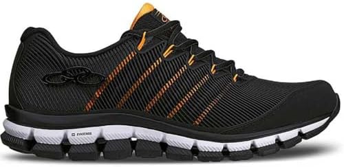 Tênis Esportivo Masculino Dynamic Preto Laranja Olympikus