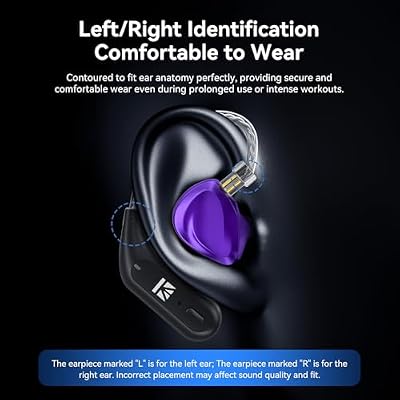KBEAR BT15 PRO IEM Bluetooth Adapter, Bluetooth 5.4 Module,QDC 2-Pin Wireless Waterproof Earhook with Low-Latency LE Audio, AAC Hi-Fi Sound KZ ZS10 PRO/X/2, ZSN Pro/X, AS16 PRO, Zax,ZAR, CRA/C12