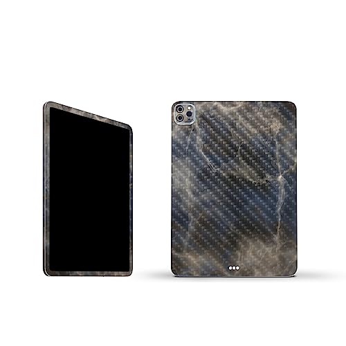 Image of MightySkins Carbon Fiber Skin Compatible with Apple iPad Pro 11 inch M2 4th Gen (2022) Full Wrap Kit - Stormy Marble | Protective, Durable Textured Carbon Fiber Finish | Easy to Apply | Made in The USA