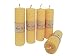 Produktbild BeeIT 5 x reines Bienenwachs, handgerollte Wabenkerzen, Box mit natürlichem Bienenwachs, Stumpenkerzen