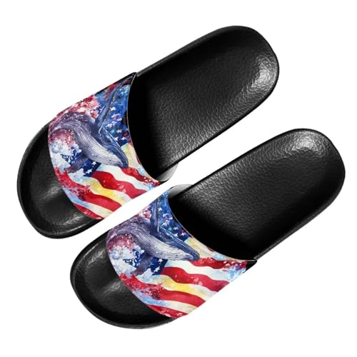 Image of Footwear for Mens Open Toe Athletic Sandals Anti-Slip Sole Slide Sandals Pillow House Flat Shoes Comfortable Slip On Slippers for Indoor & Outdoor