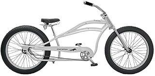 Micargi 26" Retro Beach Cruiser Bike Single Speed Fat Tire Bicycle Seattle (White)