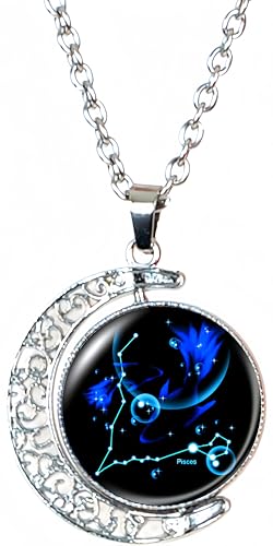 DEQIYIJI Zodiac Necklace Jewelry...