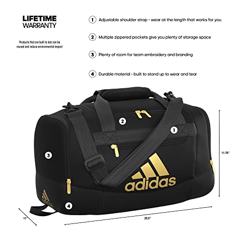 adidas Unisex Defender 4 Small Duffel Bag - Image 3