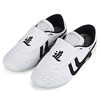 Keenso Taekwondo Schuhe, atmungsaktive Pu & Rubber Martial Arts Schuhe Leichtgewicht für Taekwondo, Boxen, Kung Fu und Taichi(36)