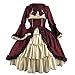 VEKDONE - Costume da donna medievale rinascimentale, per Halloween, cosplay, gotico, principessa - viola - L