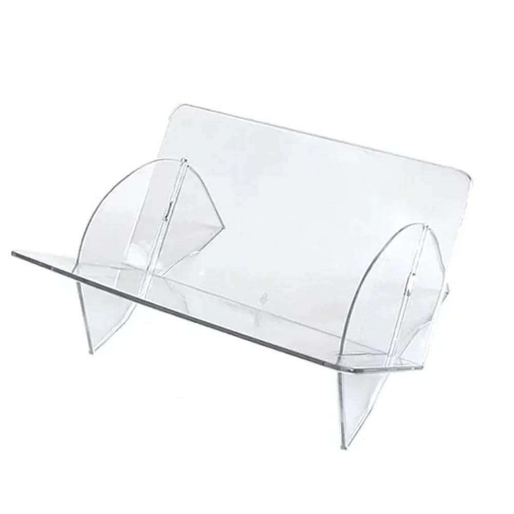 Huangj-0527 CD storage Disc Storage Rack CD Album Record Display Stand Transparent Bookshelf Record(Transparent)