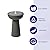 Puulye 23.23" H Outdoor Water Fountain Made with Eco-Friendly Recyclable Materials, Polyethylene Bird Bath Bubbler Water Fountain Outdoor, Garden Decor with LED Light & Pump for Patio (Andesite)