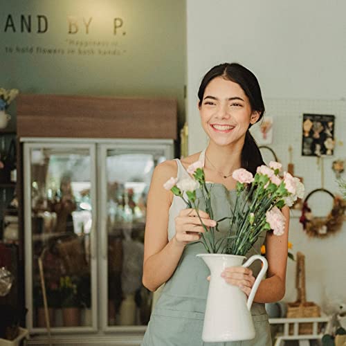 White Carnations By Rumhora Greens | Fresh Cut Flowers | Two Bunches 25 Stems Each #TOP3