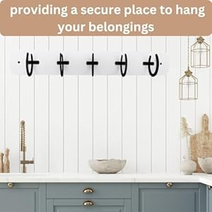 Rustic Coat Rack Wall Mount with Horseshoe Hooks 365 Coat Hanger Wall Mount Large Wall Coat Rack Wall Mounted Coat Rack Wooden Coat Rack Wall Mount White Plate with Black Horseshoe Hooks