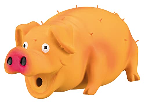 TRIXIE Borstenschwein mit Tierstimme Latex 21cm Hundespielzeug