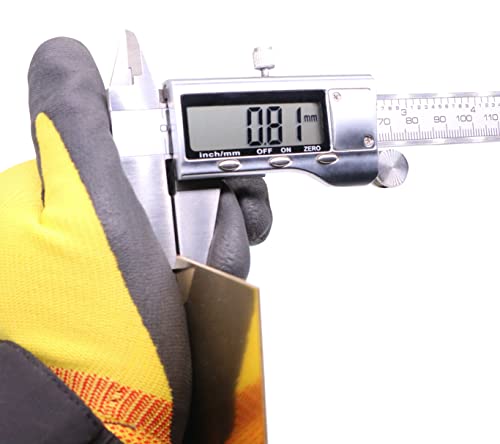 Daseyyue 2 Pcs C280 Brass Sheet,6 Inch X 6 Inch X 0.032 Inch,20 Gauge(0.81Mm) Thickness, No Scratches, Protective Film On Both Sides #TOP1