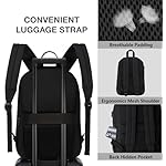 KEOFID Travel backpack for Men and Women, Anti Theft Laptop Backpack with USB Charging Port for Work, Large Bag for College, BLACK BOOK BAG FOR BOYS, GILRS Backpack,Water Resistent(Black) - Image 5