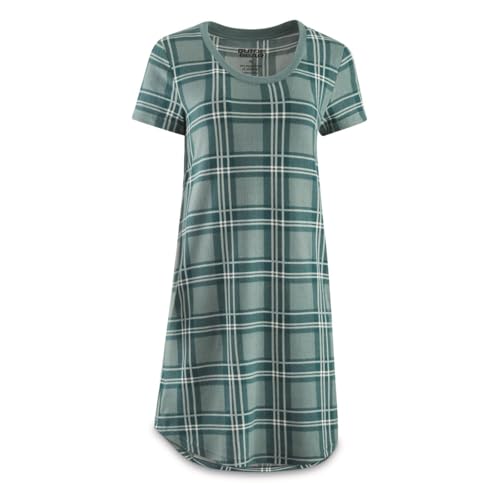 Guide Gear Women’s Pajama Sleep Shirt, Gifts for Women, Women’s Sleepwear Night Dress, Women’s PJ’s Night Gown Pine Plaid MEDIUM